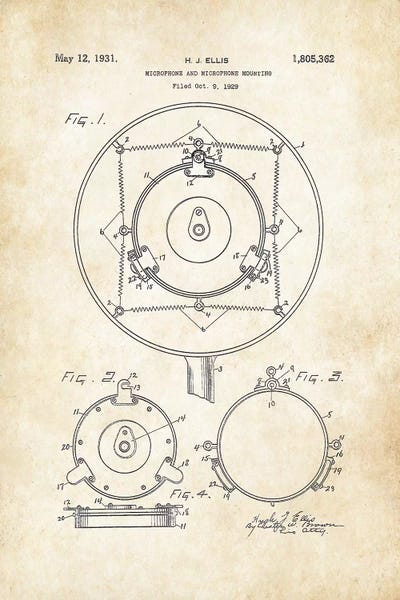 Microphones: Art Deco Microphone by Patent77