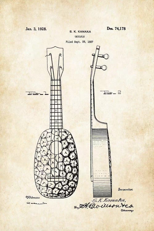 Pinapple Ukulele (S.K. Kamaka)