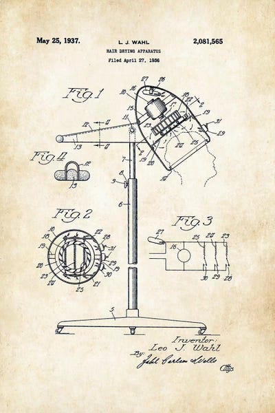 Beauty & Personal Care Blueprints: Salon Hair Dryer by Patent77