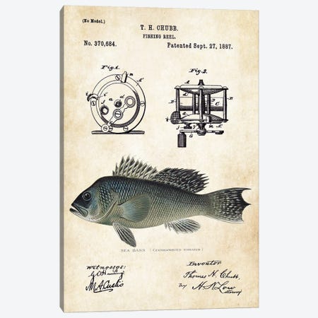  Vintage Creek Chub Fishing Lure Patent Print Poster 11x17  Largemouth Bass Fish Cabin Wall Art Decor: Posters & Prints