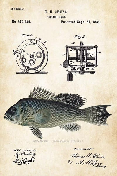 Bass: Sea Bass Fishing Lure by Patent77