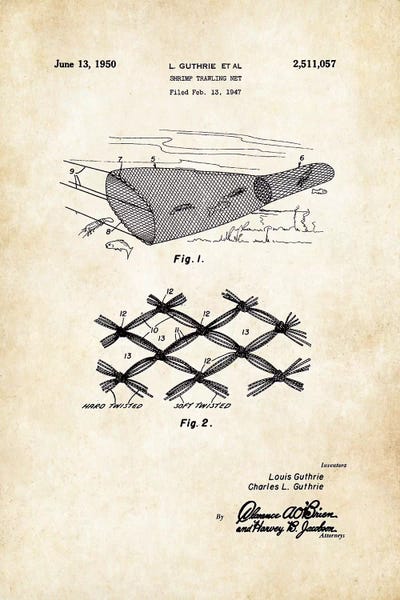 Sports Blueprints: Shrimp Trawling Net by Patent77