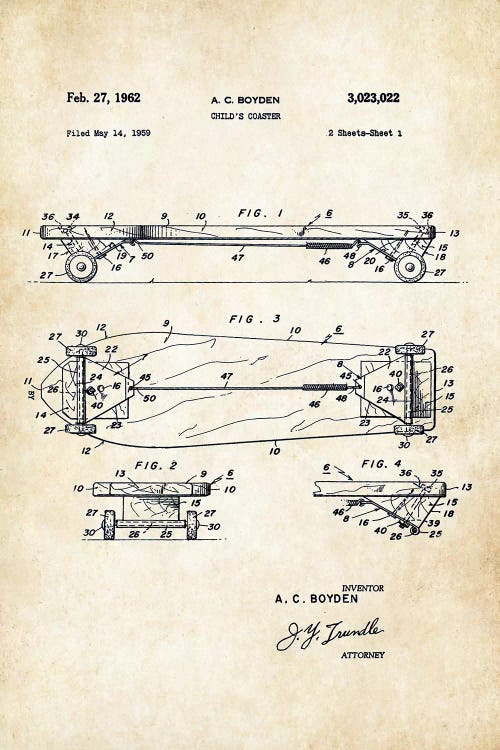 Skateboard Deck (1962)