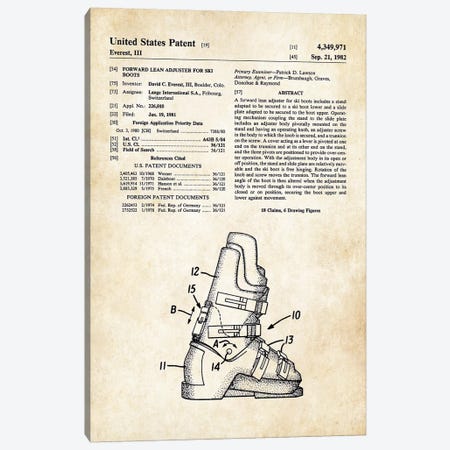 Ski Boots Canvas Print #PTN242} by Patent77 Canvas Print