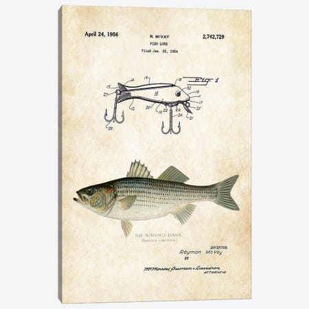 Largemouth Bass Fishing Lure ( Sports > Fishing art) - 26x18 in