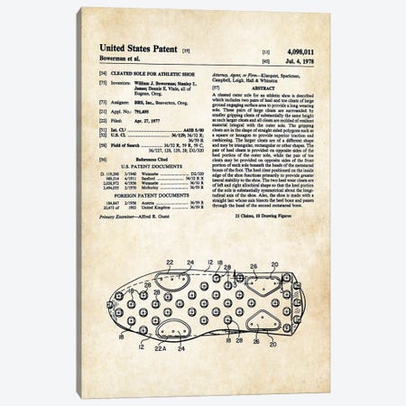 Tennis Shoes Canvas Print #PTN263} by Patent77 Art Print