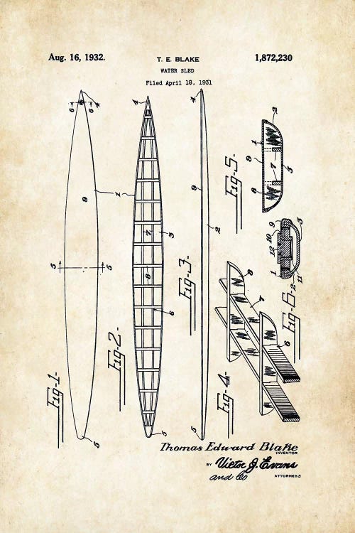 Tom Blake Surfboard (1932)