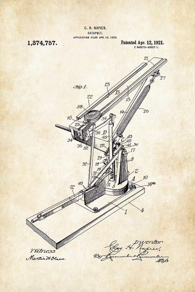 Sports Blueprints: Trap Shooting Clay Thrower by Patent77