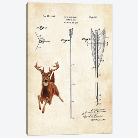 Whitetail Deer Canvas Print #PTN292} by Patent77 Canvas Artwork