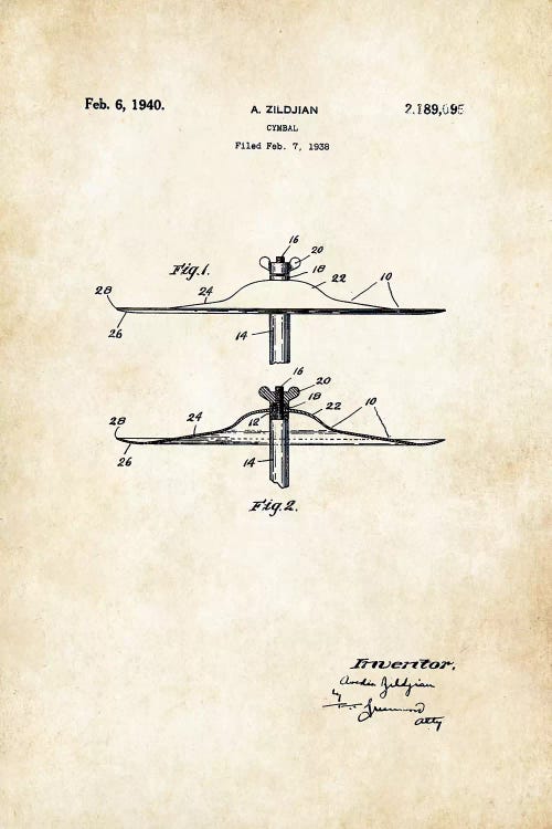 Zildjian Cymbal, 1940