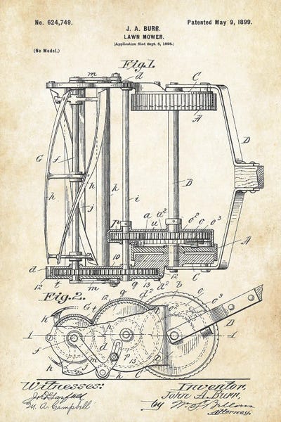 Patent77: Lawn Mower by Patent77