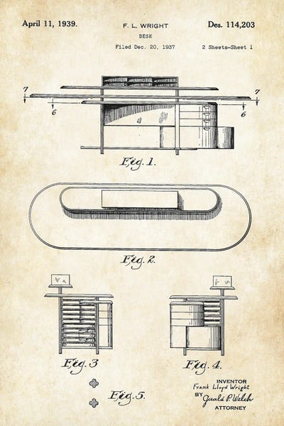 Frank Lloyd Wright Desk
