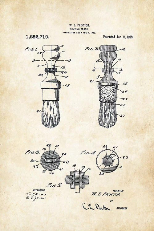 1918 Barber Shaving Brush