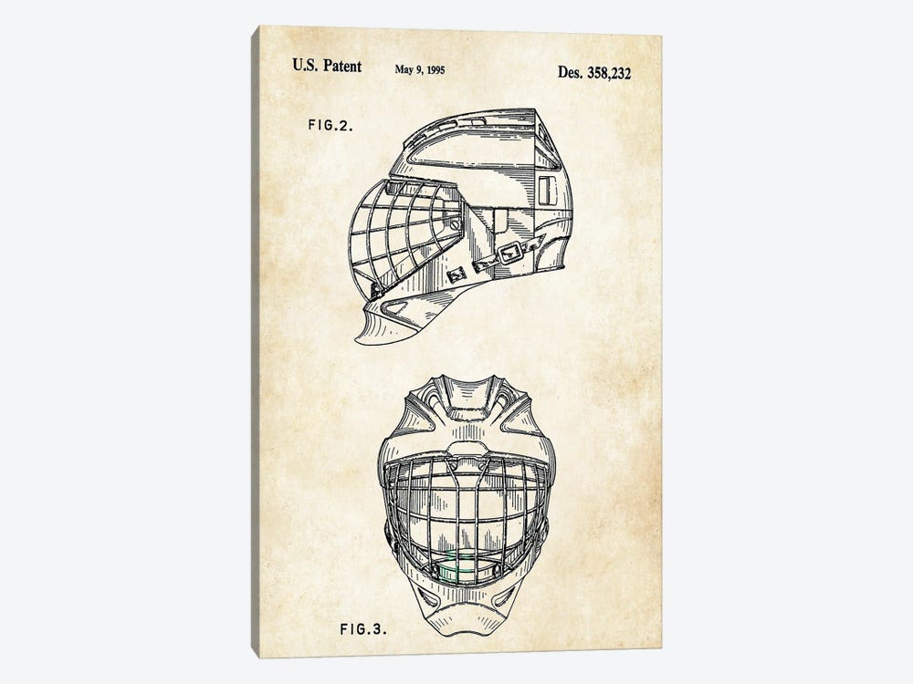 How to Draw a Hockey Goalie Helmet 