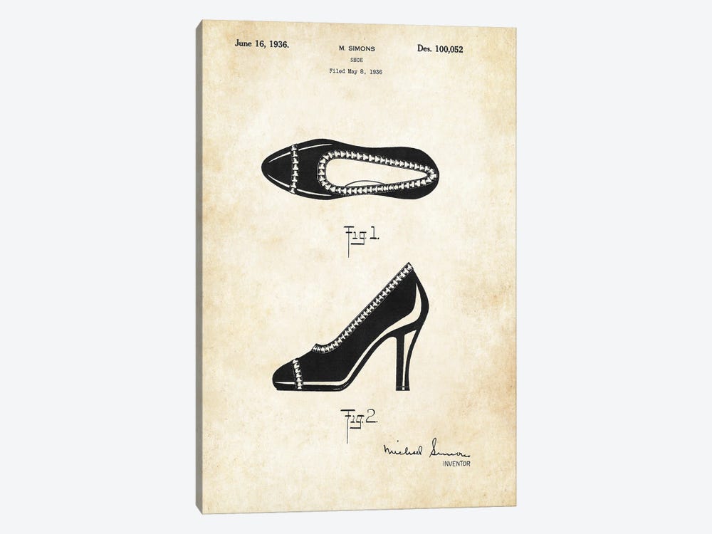 High Heels by Patent77 1-piece Canvas Wall Art
