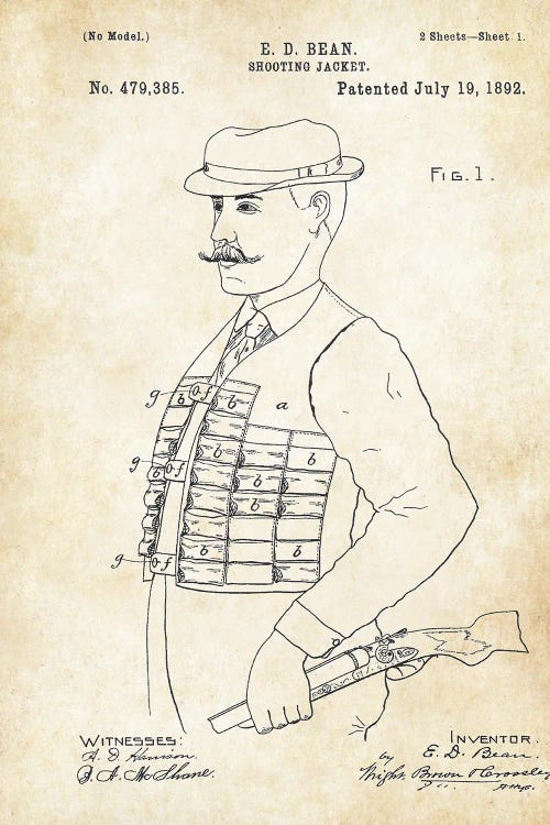 Hunting Jacket by Patent77 wall art