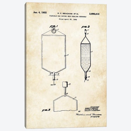 IV Bag Canvas Print #PTN451} by Patent77 Canvas Artwork
