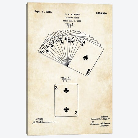 Playing Card Canvas Print #PTN453} by Patent77 Canvas Artwork