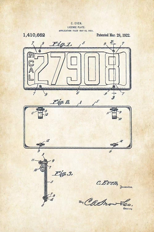 California License Plate (1922)