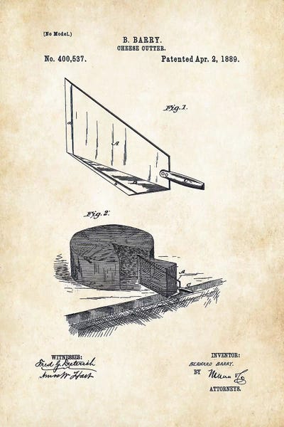 Food & Drink Blueprints: Cheese Cutter  by Patent77