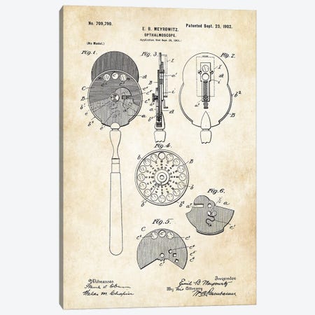 Doctor Opthalmoscope Canvas Print #PTN79} by Patent77 Canvas Art