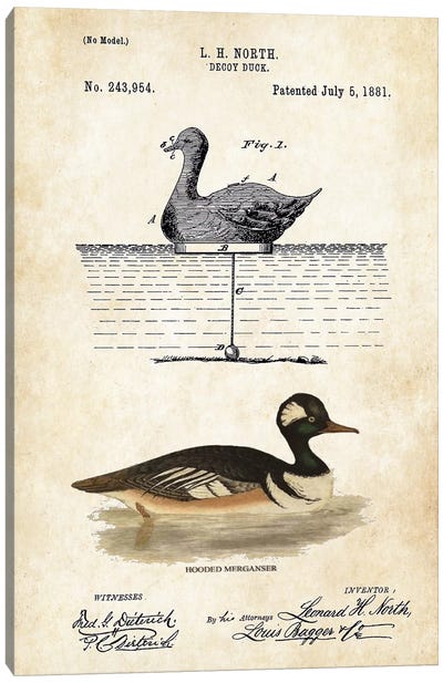 Duck Decoy Canvas Art Print - Hunting