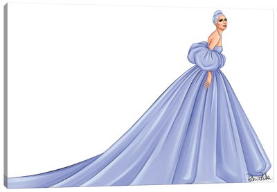 Lady Gaga - Valentino Canvas Art Print - PietrosIllustrations