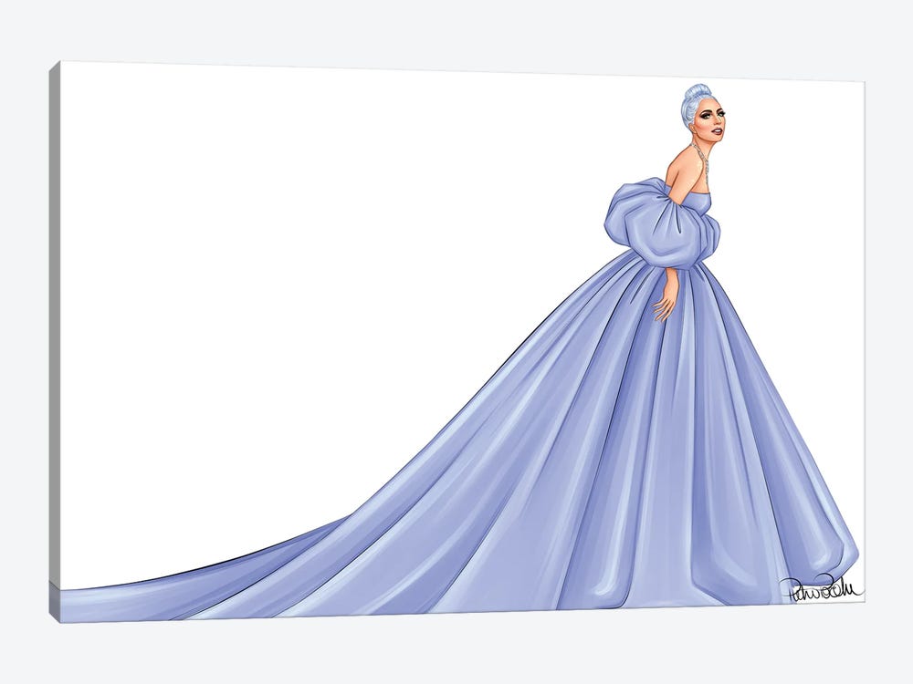 Lady Gaga - Valentino by PietrosIllustrations 1-piece Art Print