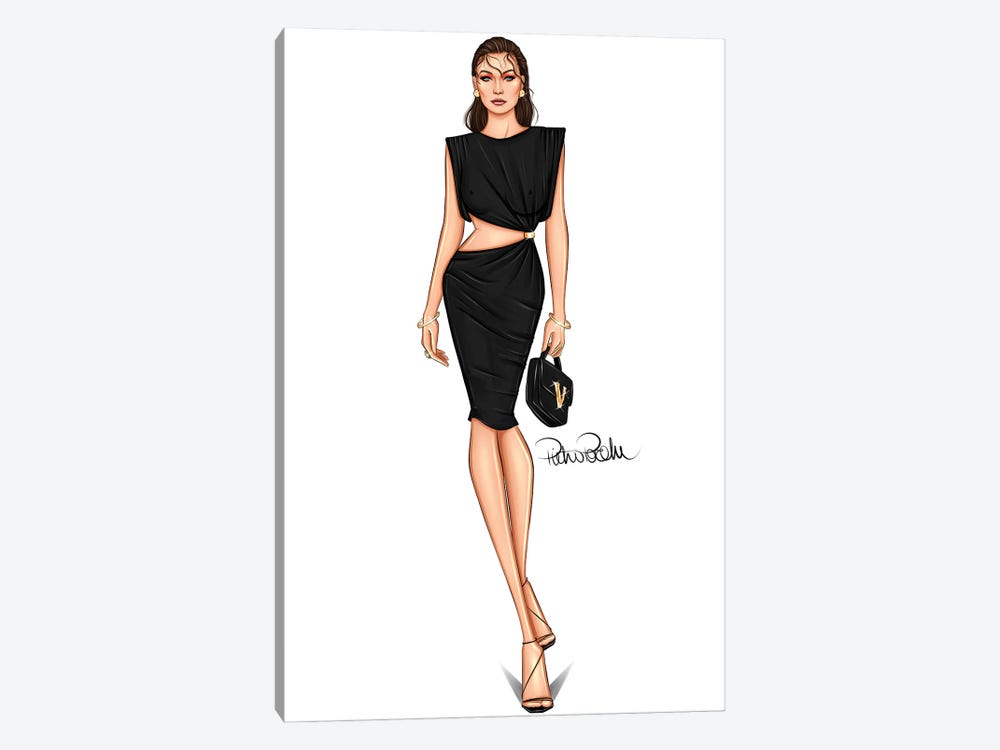 Runway - Gigi Hadid X Versace by PietrosIllustrations 1-piece Canvas Wall Art