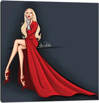 Lady Gaga - The Countess Ahs Canvas Art Print - Pop Music Art