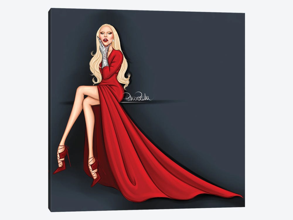 Lady Gaga - The Countess Ahs by PietrosIllustrations 1-piece Canvas Artwork