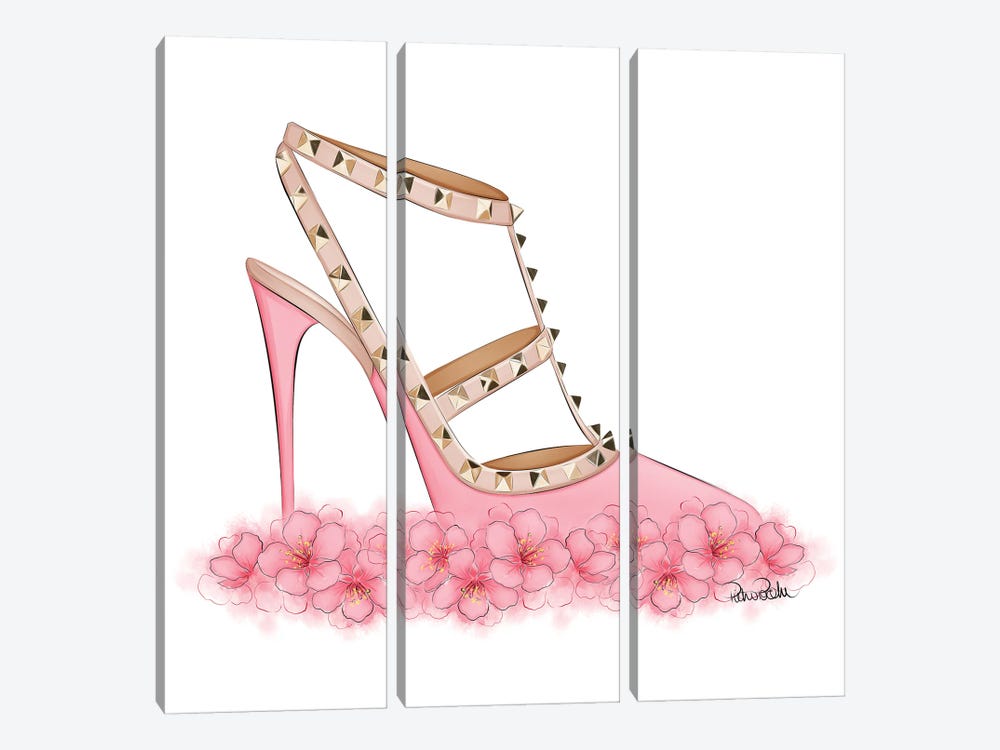 Pink Valentino by PietrosIllustrations 3-piece Canvas Wall Art