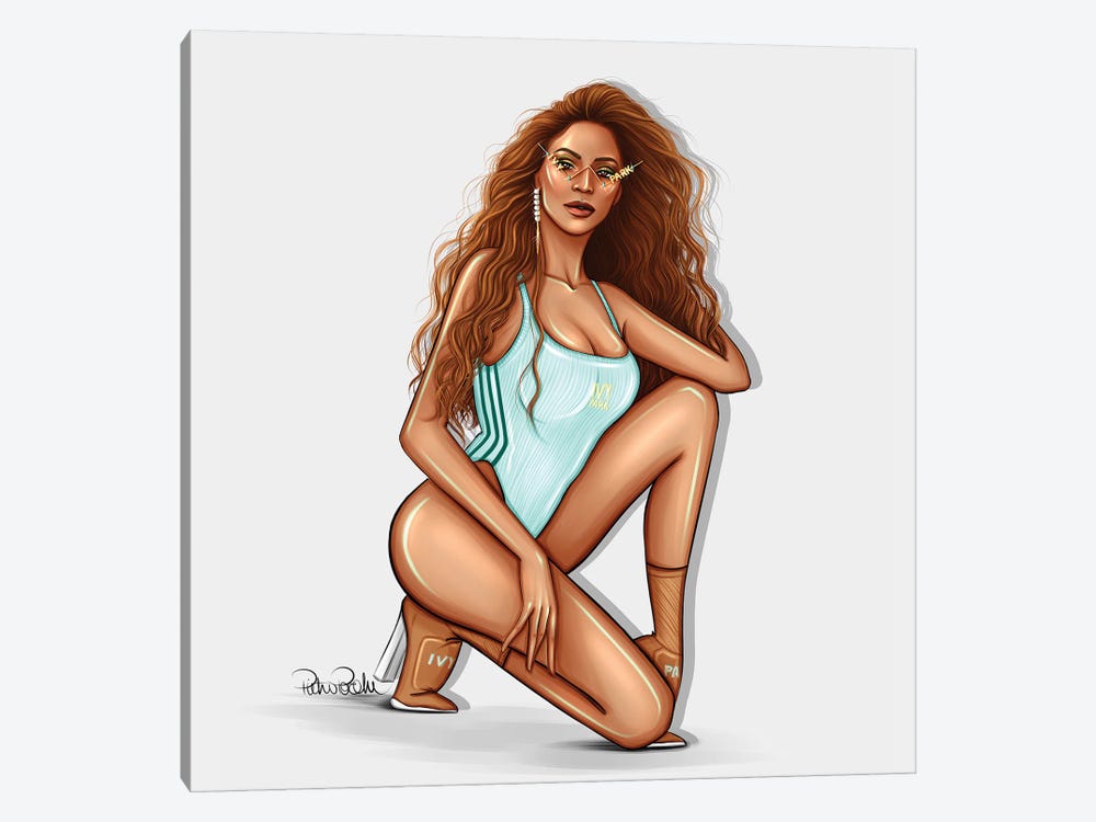 Beyoncé - Queen B by PietrosIllustrations 1-piece Canvas Artwork