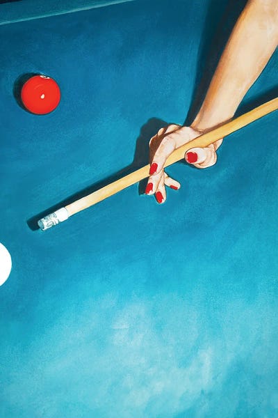 Unexpected Red: The Cue Mistress by Pretty Painter