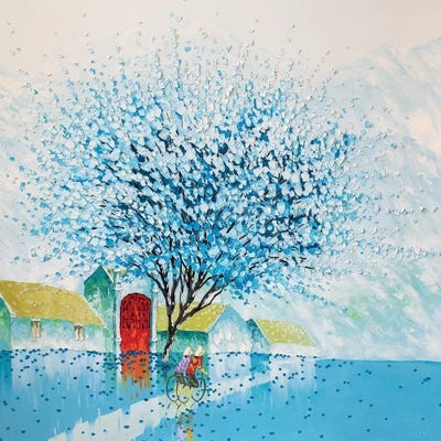 Early Morning by Phan Thu Trang framed canvas print