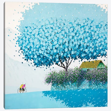 Blue Winter Canvas Print #PTT3} by Phan Thu Trang Canvas Print
