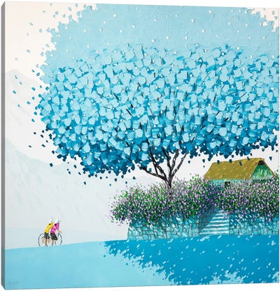 Blue Winter Canvas Art Print - Phan Thu Trang