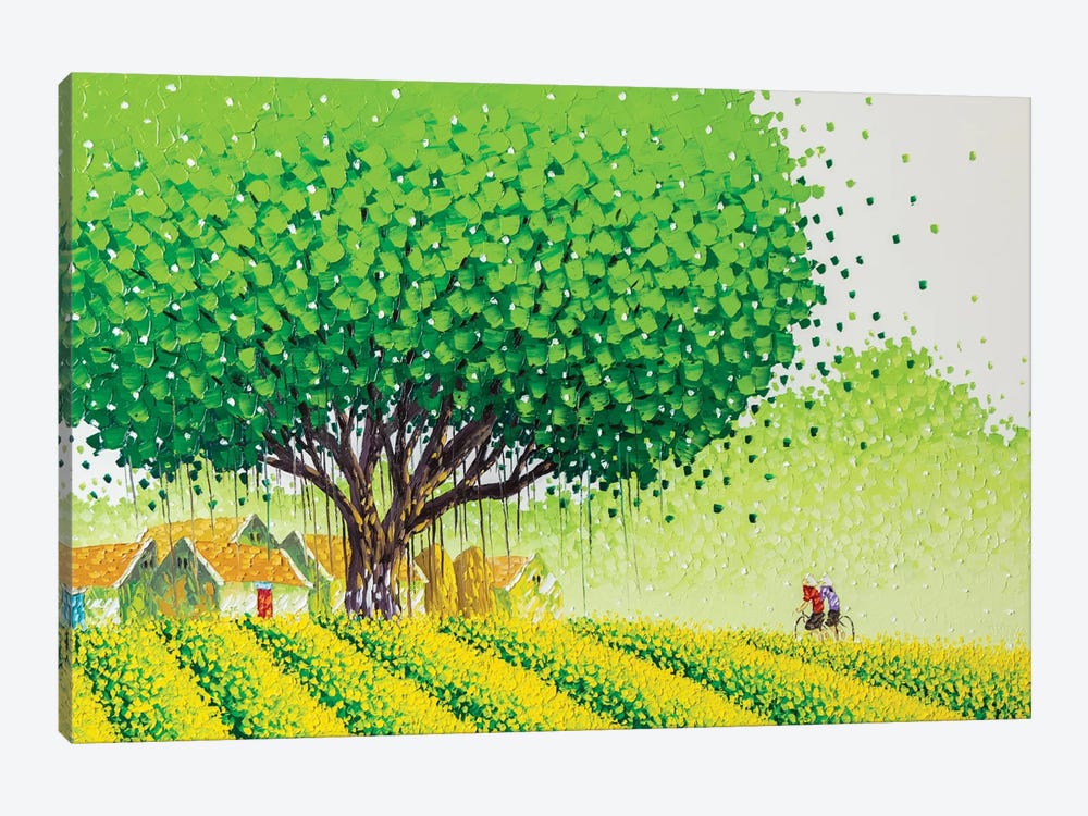 Flower Village by Phan Thu Trang 1-piece Canvas Art