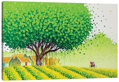 Flower Village Canvas Art Print - Vietnam Art
