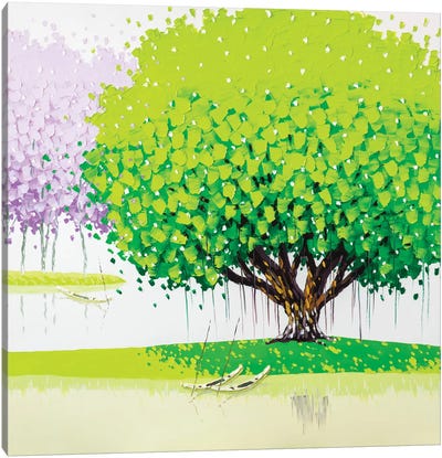 Peaceful Canvas Art Print - Colorful Spring