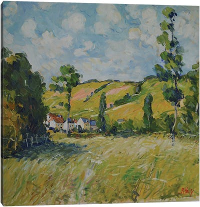 End of Summer in the Seine Valley Canvas Art Print - Artists Like Monet