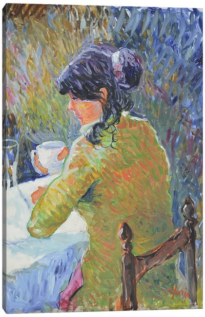 The Cup of Coffee Canvas Art Print - Artists Like Monet