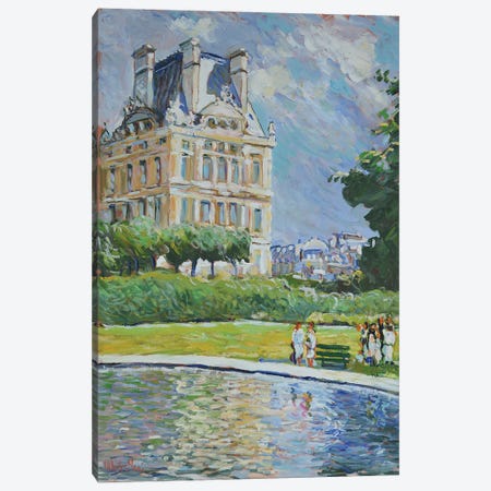 The Luxembourg Garden  - Paris Canvas Print #PTX18} by Patrick Marie Canvas Artwork