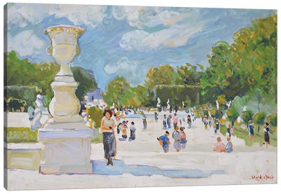 The Tuileries Park - Paris Canvas Art Print - Artists Like Monet