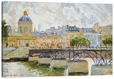The Bridge of Arts in Paris Canvas Art Print - Artists Like Monet