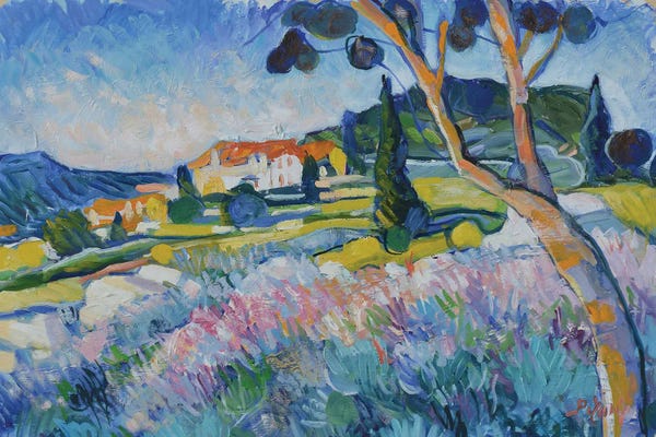 French Country Décor: Lavender in the Evening by Patrick Marie