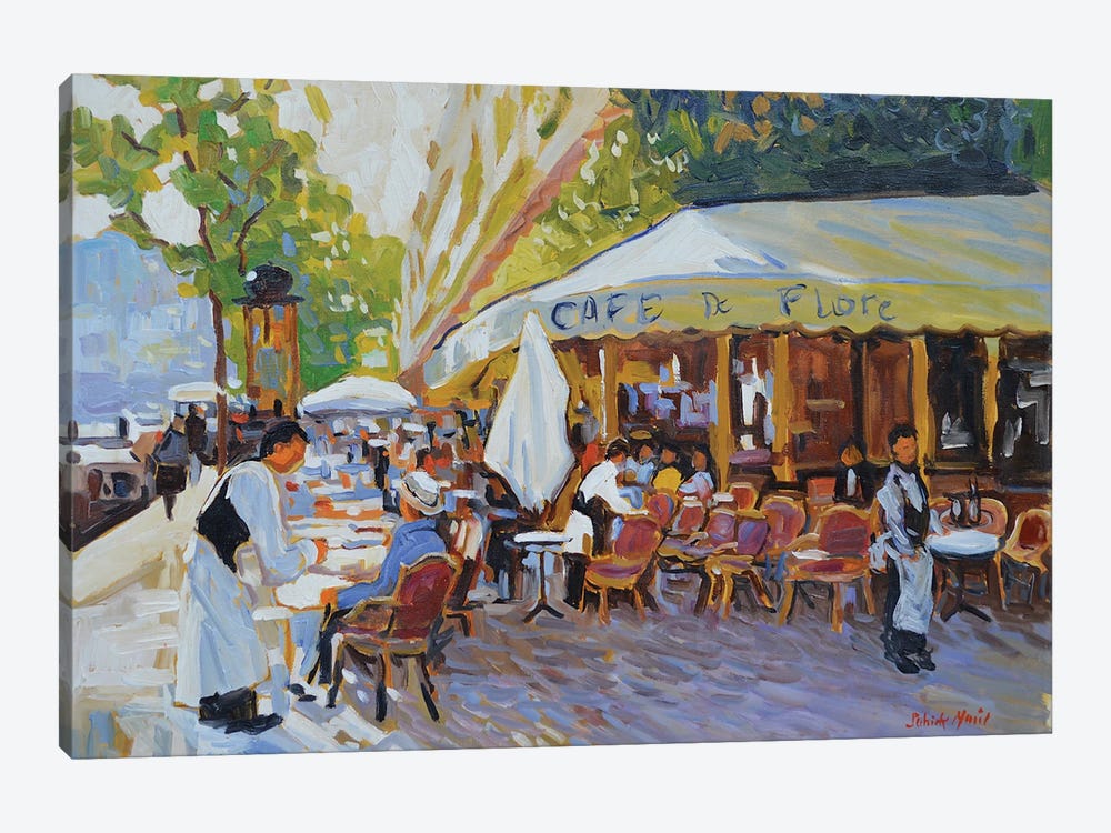 Cafe Le Flore - Paris by Patrick Marie 1-piece Canvas Artwork