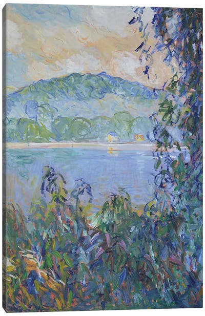 The Banks of the Seine II Canvas Art Print - Artists Like Monet