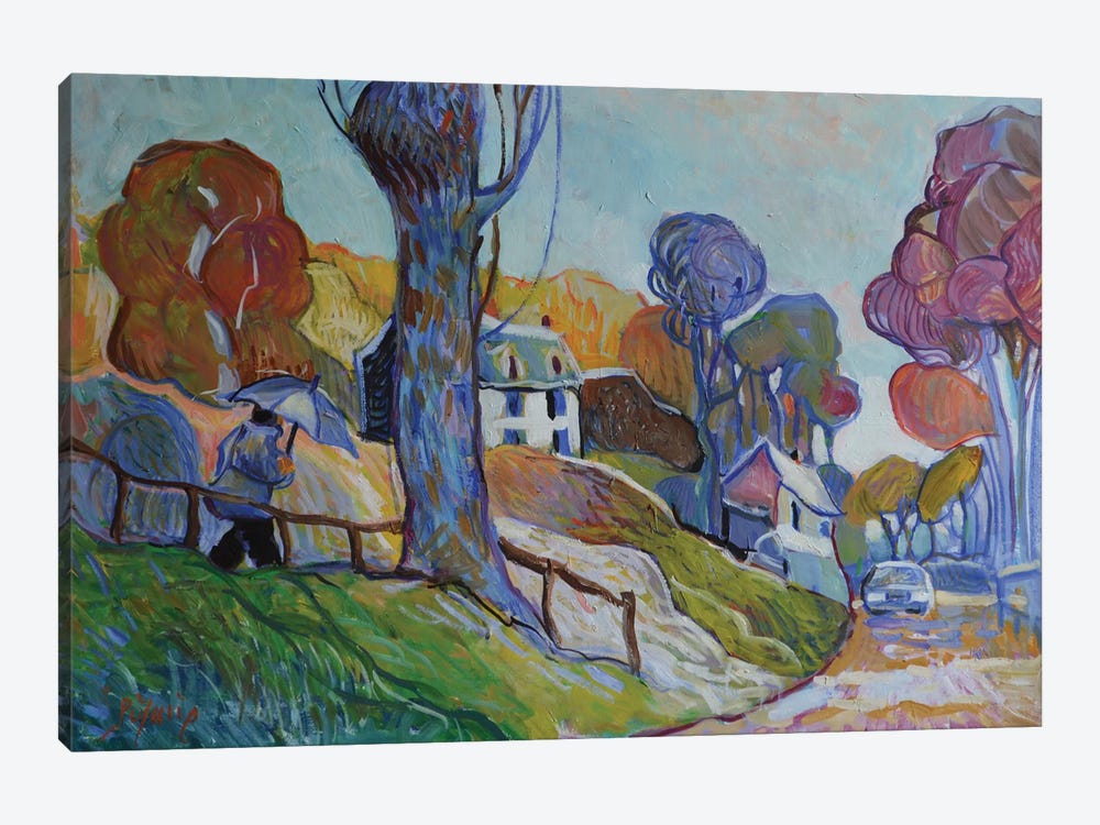 Norman Village - Autumn by Patrick Marie 1-piece Canvas Art Print