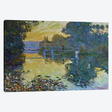 Branch of the Seine - In the evening Canvas Print #PTX50} by Patrick Marie Canvas Artwork